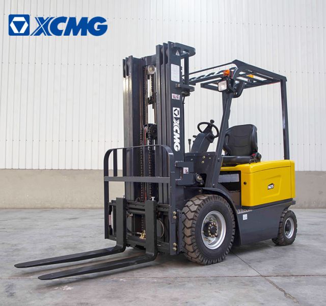 China XCMG 2.5 ton small electric forklifts FB25-AZ1 forklift wheels truck for sale